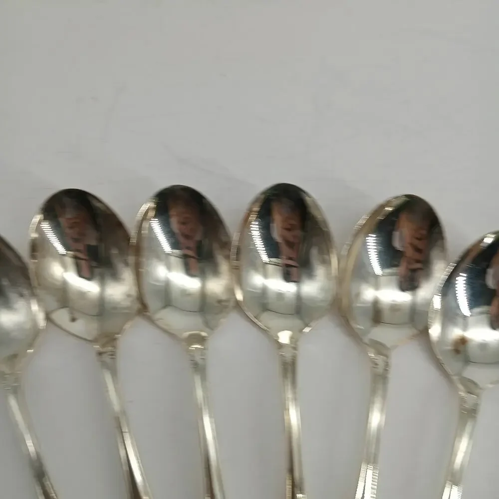8X Tbsp Vtg 1968 Oneida Community Silverplate Fredericksburg Table Spoons